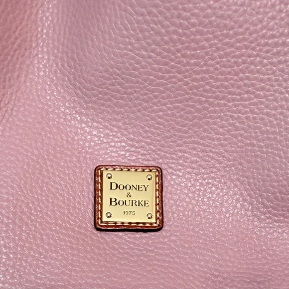 Dooney & Bourke Mauve and Brown Hobo Bag - Picture 2 of 5